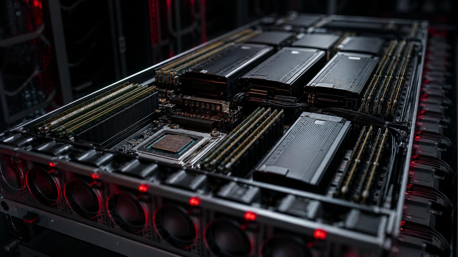 資料中心 CPU 與 AI 加速器整合在高密度伺服器托盤中