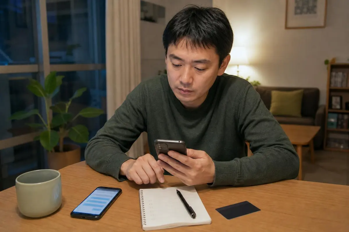台灣使用者在住家暫停操作可疑銀行簡訊,改用第二台裝置、卡片背面與紙本清單獨立核對